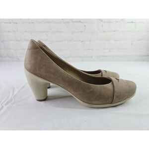ECCO Womens Sculptured 65 Penny Pump Heels Brown Leather Shoes EUR 42 US 11